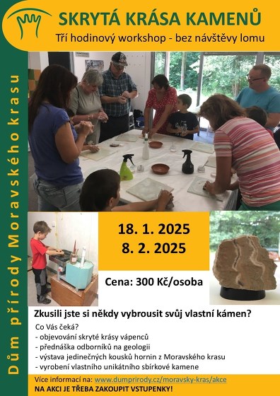 Plakát události Skrytá krása kamenů leden - půldenní