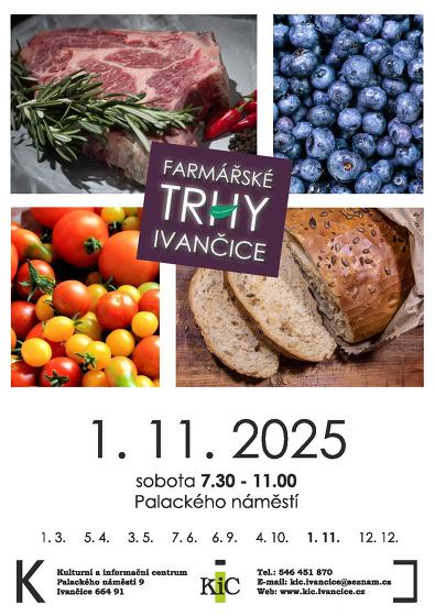 Plakát události Farmářské trhy v Ivančicích