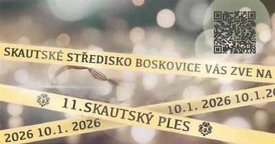 Plakát události Skautský ples, Boskovice