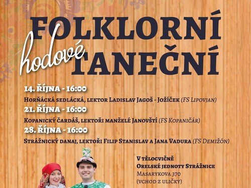 Plakát události Hodové folklorní taneční - Horňácké sedlácké