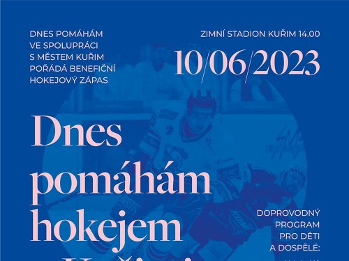 Plakát události Dnes pomáhám hokejem v Kuřimi
