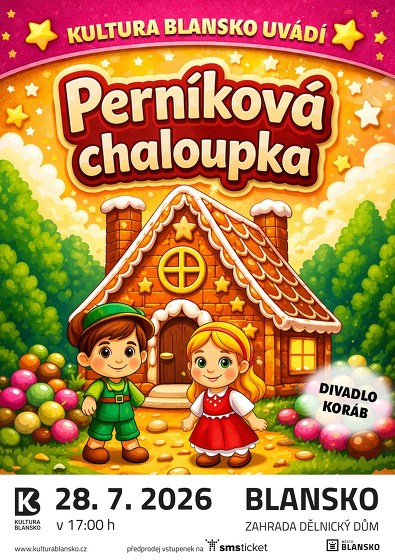 Plakát události Perníková chaloupka | Pohádka na Zahradě