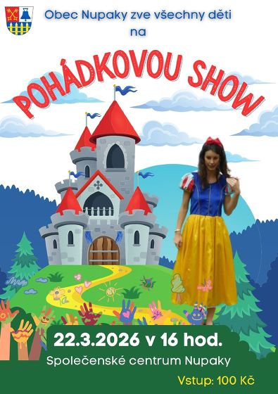 Plakát události Pohádková show - interaktivní divadlo pro děti