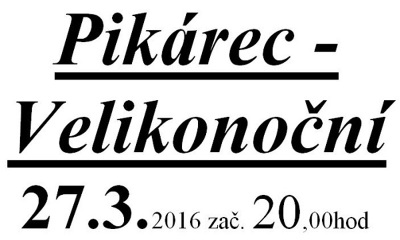 Plakát události Velikonoční Pikárec