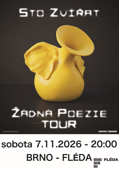 Plakát události STO ZVÍŘAT - Žádná poezie tour