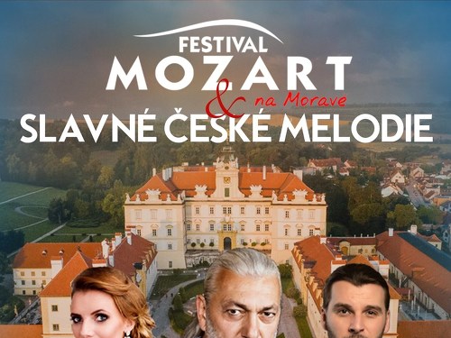 Plakát události MOZART NA MORAVĚ  a slavné české melodie