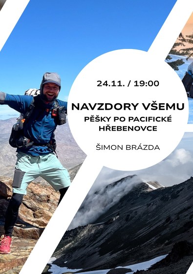 Plakát události Navzdory všemu – Pěšky po Pacifické hřebenovce