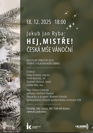 Plakát události Jakub Jan Ryba: Česká mše vánoční „Hej, mistře!“