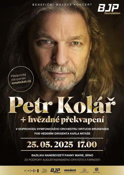 Plakát události Benefiční májový koncert BJP Foundation - Petr Kolář