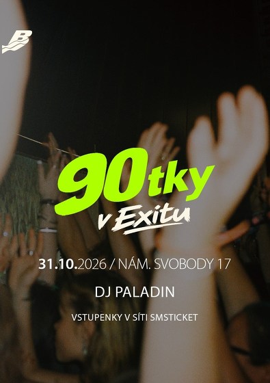 Plakát události 90tky v Exitu