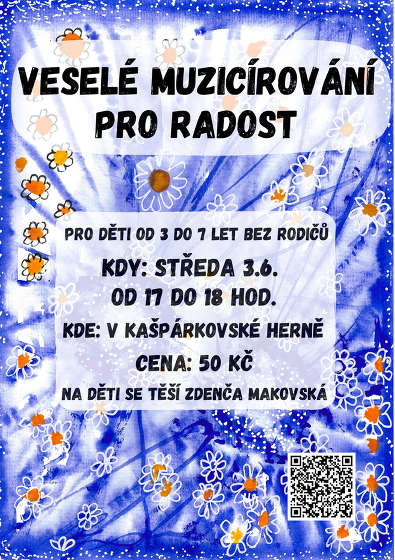 Plakát události Veselé muzicírování pro radost