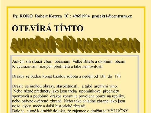 Plakát události AUKCE uměleckých předmětů