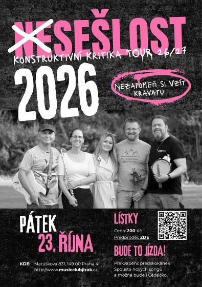 Plakát události NESEšLOST na JIŽÁKU