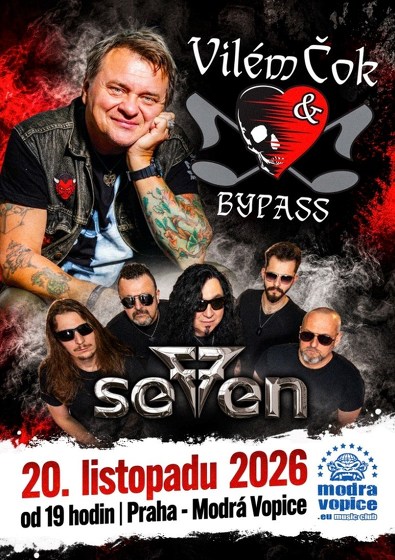 Plakát události VILÉM ČOK & BYPASS + SEVEN