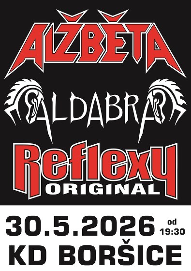 Plakát události Alžběta+Aldabra+Reflexy originál