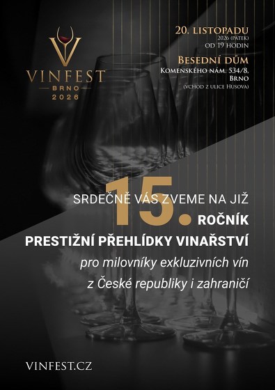 Plakát události VINFEST BRNO 2026
