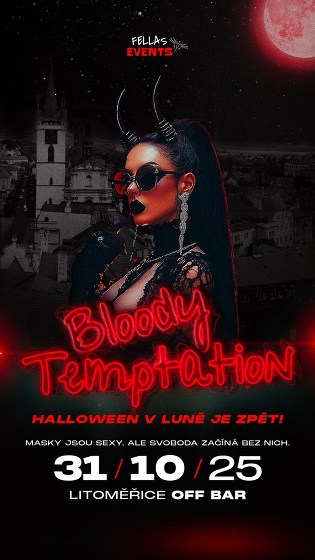 Plakát události Bloody Temptation | Halloween v Luně