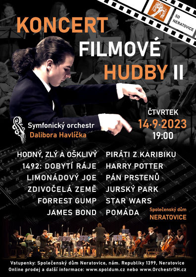 Plakát události Koncert filmové hudby II