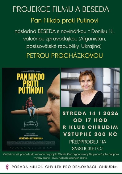 Plakát události Film Pan Nikdo proti Putinovi a beseda s Petrou Procházkovou