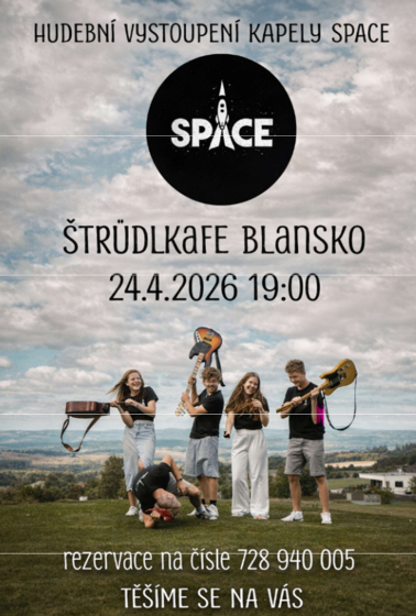Plakát události Hudební vystoupení kapely SPACE