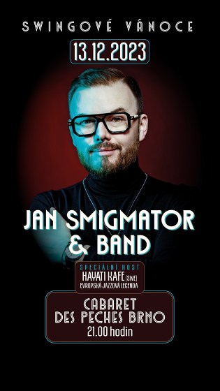 Plakát události Jan Smigmator – Swingové Vánoce 2023