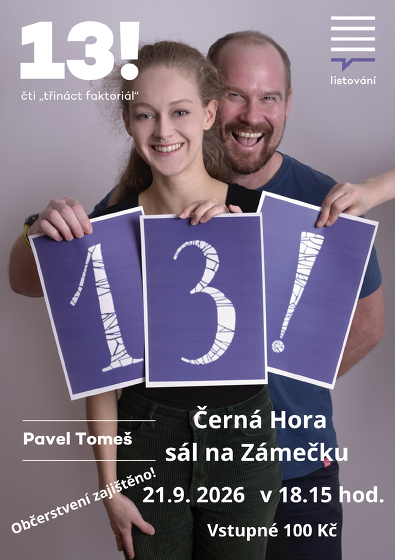 Plakát události Listování - 13!