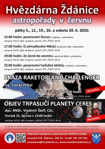 Hvězdárna Ždánice: astropořady v červnu