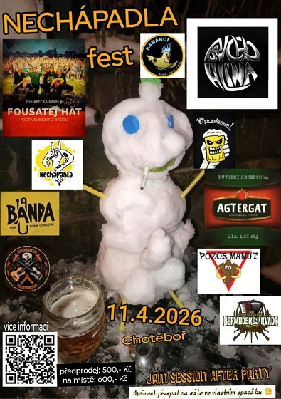 Plakát události Nechápadla fest Chotěboř