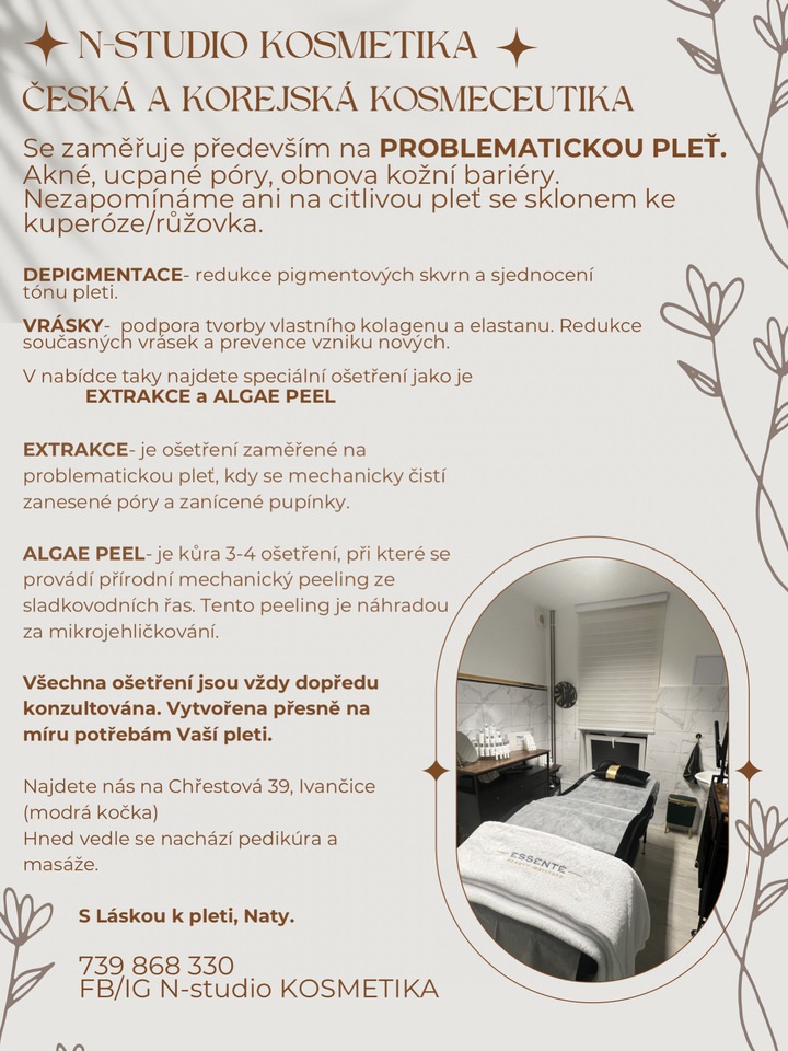 N-studio Kosmetika Ivančice, Chřestová 39