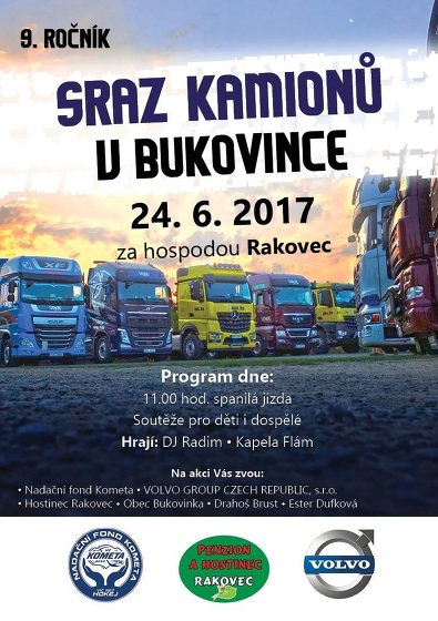 Plakát události Sraz kamionů v Bukovince