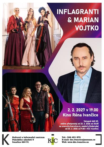 Plakát události INFLAGRANTI a Marian Vojtko