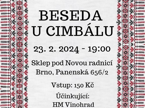Plakát události Beseda u cimbálu