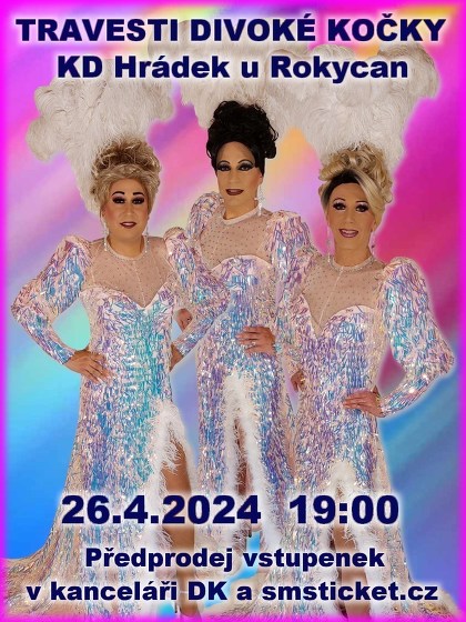 Plakát události Travesti show Divoké kočky
