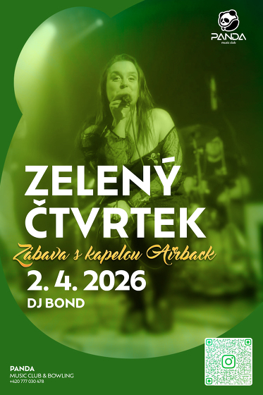 Plakát události zábava s kapelou AIRBACK