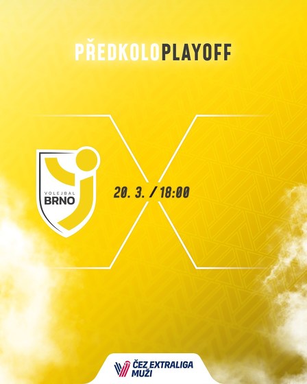 Plakát události Předkolo ČEZ extraligy mužů: Volejbal Brno - ?