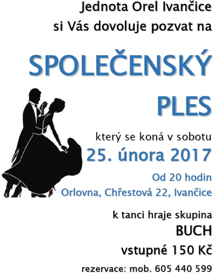 Plakát události Společenský ples