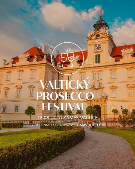 Plakát události Valtický Prosecco festival na dvoře zámku Valtice