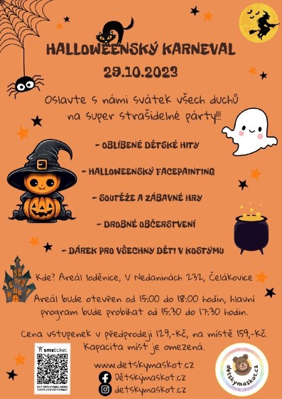 Plakát události Halloweenský karneval