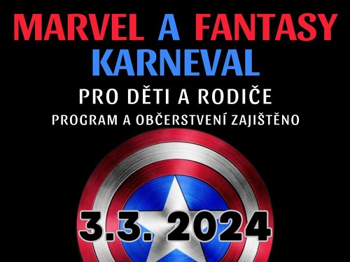 Plakát události Marvel a fantasy karneval