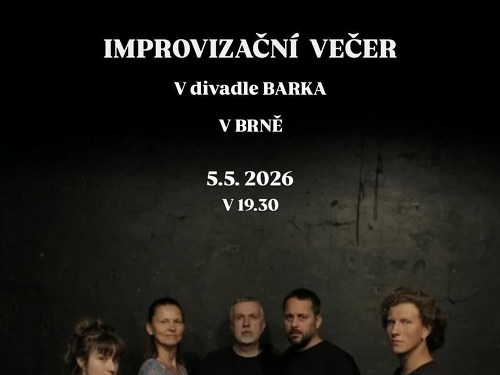 Plakát události Večer divadelní improvizace (Melíšková, Strahovský a DJP)