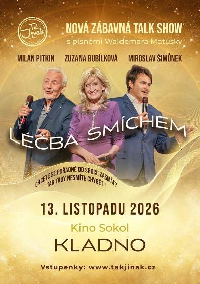 Plakát události Léčba smíchem - Talk show / Bubílková, Pitkin, Šimůnek