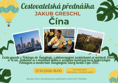 Plakát události Cestovatelská přednáška
