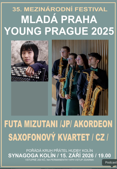 Plakát události Festival Mladá Praha