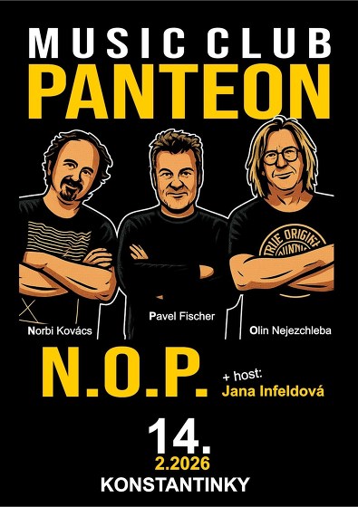 Plakát události N.O.P. v MC Panteon