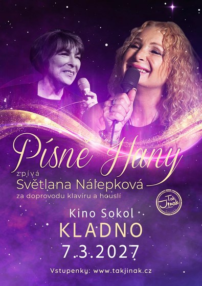 Plakát události Písně Hany / zpívá Světlana Nálepková