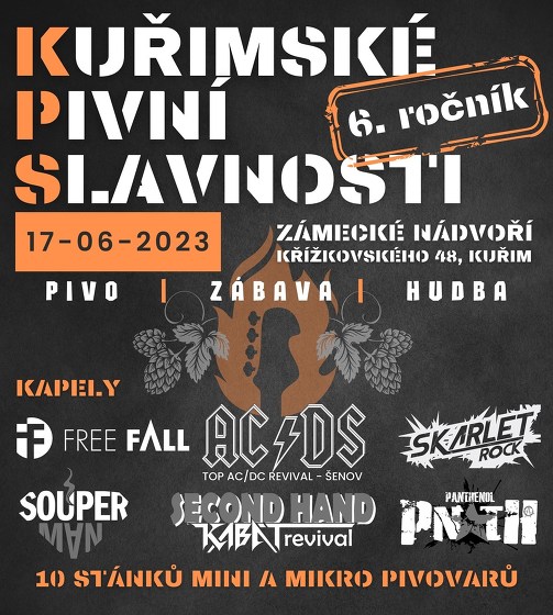 Plakát události Kuřimské pivní slavnosti