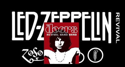 Plakát události Led Zeppelin revival a The Doors revival Brno U Sosny