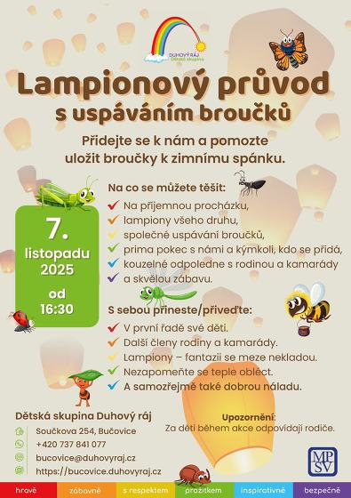 Plakát události Lampionový průvod