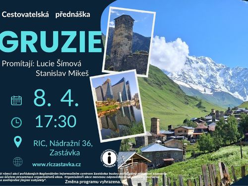 Plakát události Cestovatelská přednáška Gruzie
