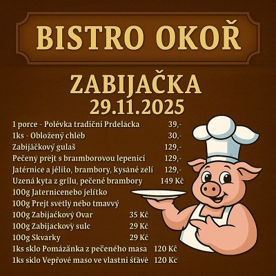 Plakát události Zabijačka  na Okoři